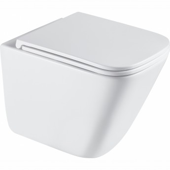 Подвесной унитаз безободковый TERMINUS ВАТИКАН MONOLIT 490х340 белый